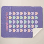 40e verjaardag cadeautjes - 40e cadeaus sherpa deken (Voorkant (horizontaal))