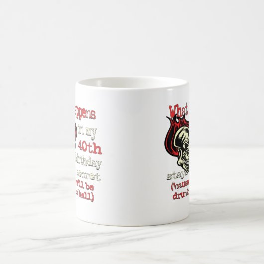 40e verjaardag cadeautjes koffiemok (Center)