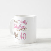 40e verjaardag cadeautjes koffiemok (Voorkant links)