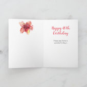 40e verjaardag Calla Lilly Reasons Kaart (Binnen)