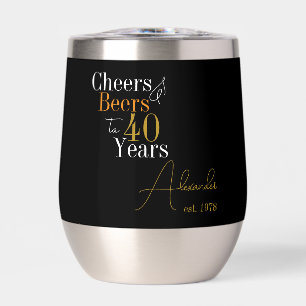 40e verjaardag Cheers en bieren gepersonaliseerd