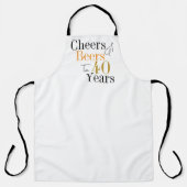 40e verjaardag Cheers en bieren Minimal Schort (Voorkant)
