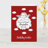 40e verjaardag Christelijke engel Geloof Bijbel Kaart (Gele Bloem)