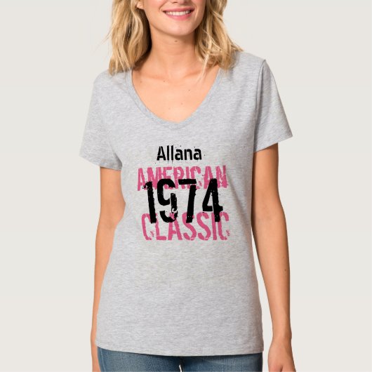 40e verjaardag Classic V205A, 1974 T-shirt (Voorkant)