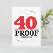 40e verjaardag Cocktails & Cheers Kaart (Staand voorkant)