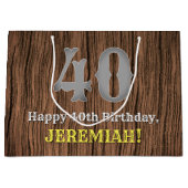 40e verjaardag: Country Western geïnspireerd uiter Groot Cadeauzakje (Voorkant)