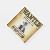 40e verjaardag Cowboy Theme Gezocht Poster Servet (Hoek)