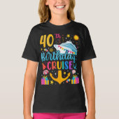 40e verjaardag Cruise B-Day Party Meisje T-shirt (Voorkant)