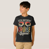 40E Verjaardag Cruise Squad Familie Matching Boy T-shirt (Voorkant volledig)