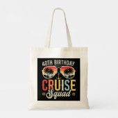 40E Verjaardag Cruise Squad Familie Matching Tote Bag (Achterkant)