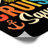 40e verjaardag Cruise Squad Gifts 2025 Matching Pa Poster (Hoek)