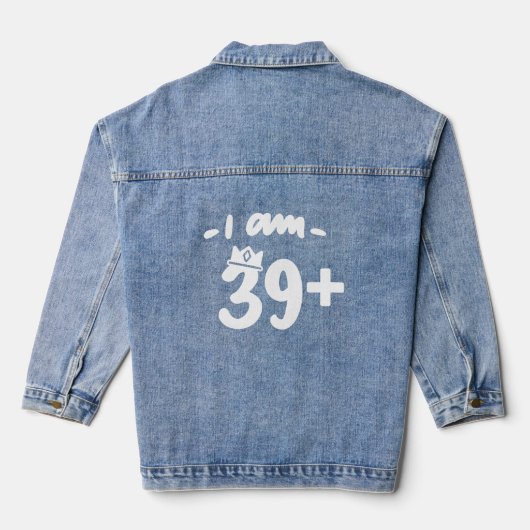 40e VERJAARDAG DENIM JACKET (Achterkant)