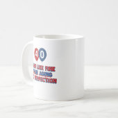 40e verjaardag design koffiemok (Voorkant links)