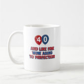 40e verjaardag design koffiemok (Links)