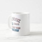 40e verjaardag design koffiemok (Voorkant links)