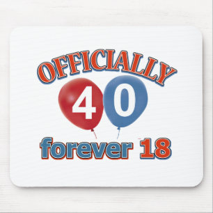 40e verjaardag design muismat