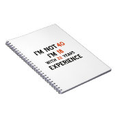 40e verjaardag design notitieboek (Rechterzijde)