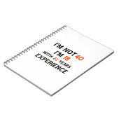 40e verjaardag design notitieboek (Linkerzijde)