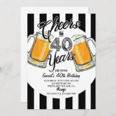 40e verjaardag, Dirty Thirty, Beer, Cheers & Beers Aankondiging (Voorkant / Achterkant)