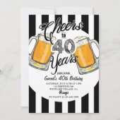 40e verjaardag, Dirty Thirty, Beer, Cheers & Beers Aankondiging (Voorkant)