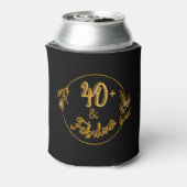 40e verjaardag dromen! blikjeskoeler (Blikje Achterkant)