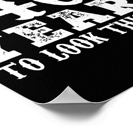 40e verjaardag duurde 40 jaar om dit goed te zien poster (Hoek)