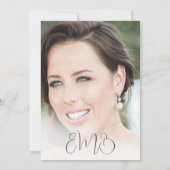 40e verjaardag Eenvoudige legante foto Kaart (Achterkant)