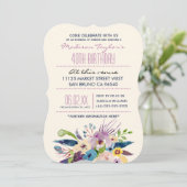 40e verjaardag Elegant boeket Kaart (Staand voorkant)