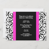 40e verjaardag elegant feest voor elke leeftijd kaart (Achterkant)