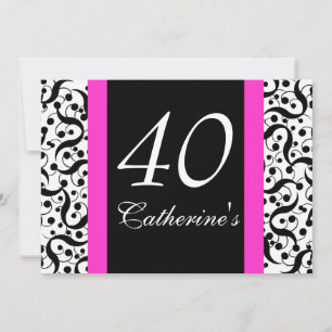 40e verjaardag elegant feest voor elke leeftijd kaart