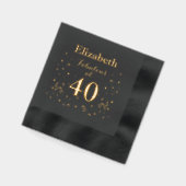 40e verjaardag Fabulous op 40 Folie Servetten (Links)