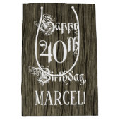 40e verjaardag: Fancy, Faux Hood Kijk + Aangepaste Medium Cadeauzakje (Voorkant)