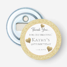 40e verjaardag Favors Gold Hearts