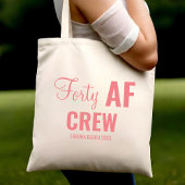 40e Verjaardag Feest 40 AF Crew Squad Groep Tote Bag