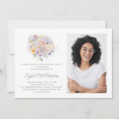 40e Verjaardag Feest Bloem Boeket Foto Verrassing Kaart (Voorkant)