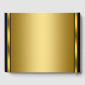 40e verjaardag feest gastenboek zwart goud (Achterkant)