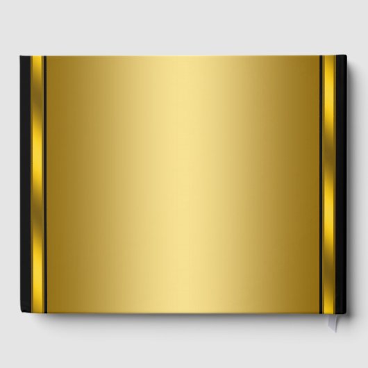 40e verjaardag feest gastenboek zwart goud (Achterkant)