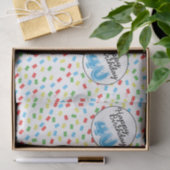 40e verjaardag feestelijk kleurrijk tissuepapier (Geschenk)