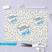 40e verjaardag feestelijk kleurrijk tissuepapier (Craft)