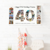 40e verjaardag feestnummer 40 fotocollage spandoek (Insitu)