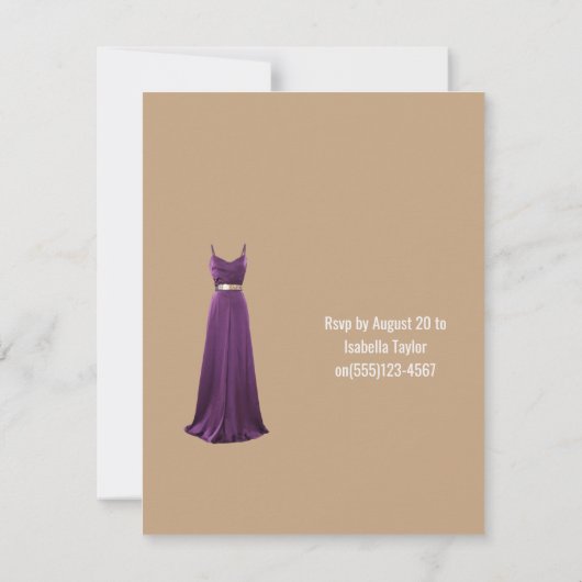 40e verjaardag flat uitnodiging (Achterkant)