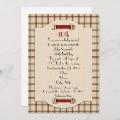 40e verjaardag formele uitnodiging tot het indiene (Voorkant / Achterkant)