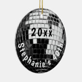 40e verjaardag Foto Disco Ball Keepomwille Keramisch Ornament (Rechts)