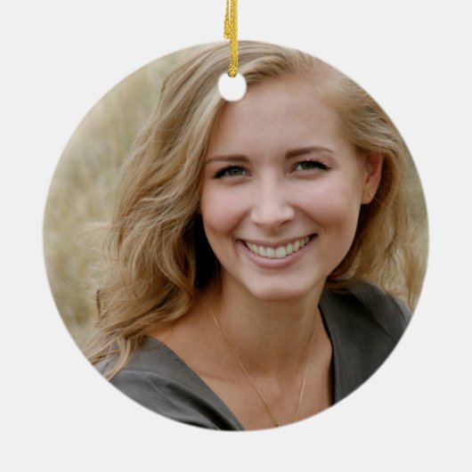 40e verjaardag Foto Disco Ball Keepomwille Keramisch Ornament (Achterkant)