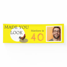 40e verjaardag Foto Fun Chicken Rooster