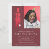 40e verjaardag foto geboren in 1985 Bourgondië roo Kaart (Voorkant)