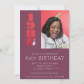 40e verjaardag foto geboren in 1985 paarse kaart (Voorkant)