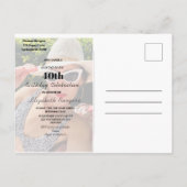 40e verjaardag Foto Lijst Moderne afbeelding Briefkaart (Achterkant)