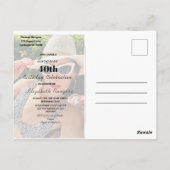 40e verjaardag Foto Lijst Moderne afbeelding Briefkaart (Achterkant)