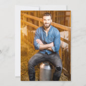 40e verjaardag foto rustieke cowboy Pet laarzen Kaart (Achterkant)